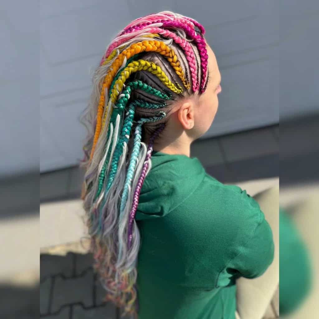 Barevné-copánky-Příklad-použití-kanekalonu-Miss-Rola